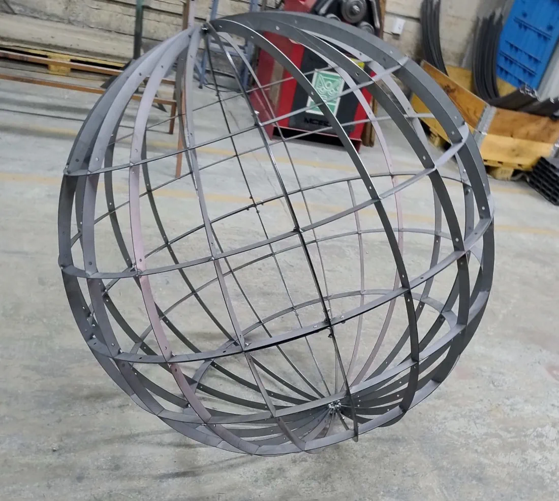 Conjunto metálico armado mediante soldadura y ensamble industrial